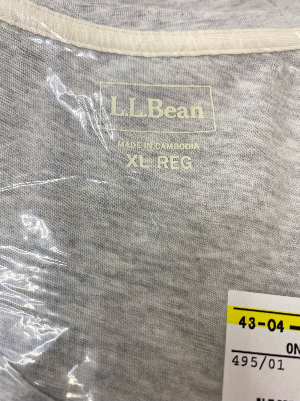 L.L. Bean Light Gray Heather Women's Short-Sleeve Tee - Picture 2 of 2